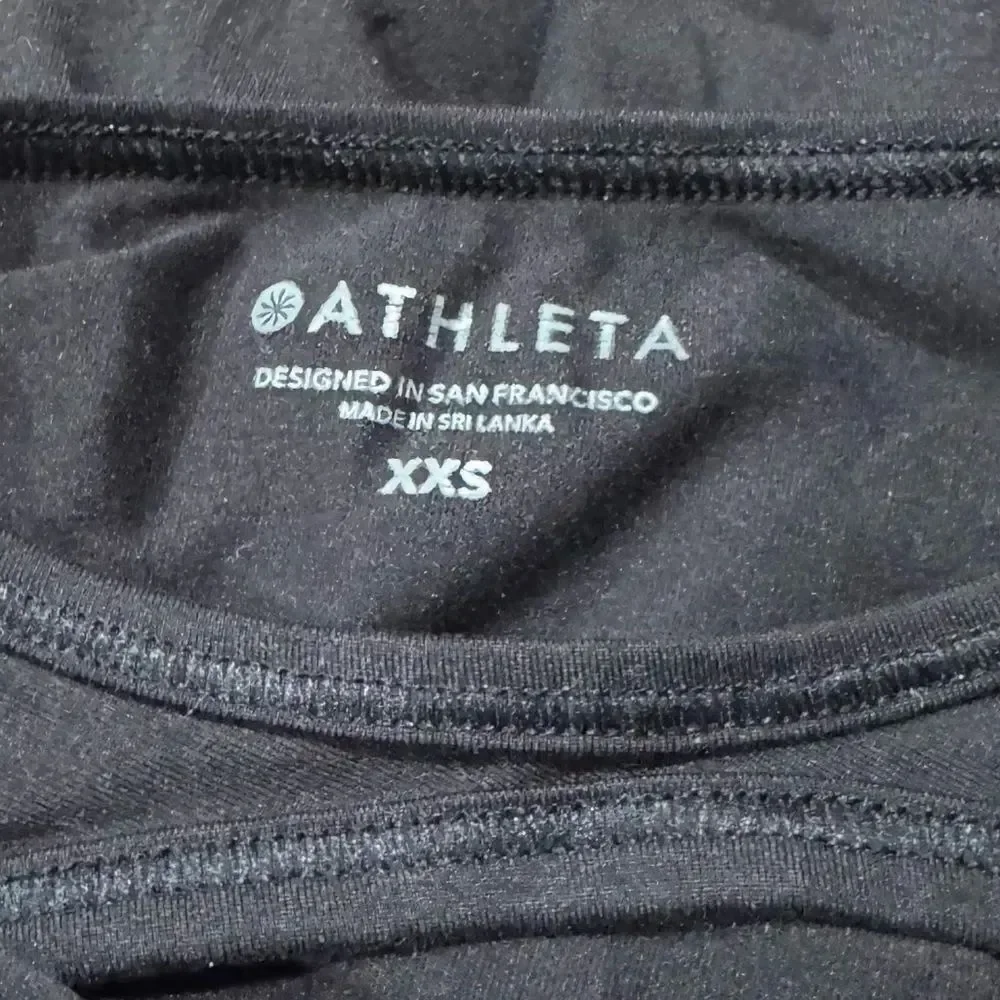 Athleta Nitro Keyhole Black Tank Top Women’s XXS
